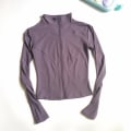 Miniatyrbild 7 av 9: Yoga Tröja Gym Top Träningskläder Löparkläder Träningskläder Dam blue L