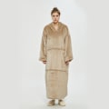 Pikkukuva 1 / 11: Hupullinen Lazy Blanket -villapaita, kaksikerroksinen peittopusero naisille, suojaa kylmältä syksyllä ja talvella, lämpöpyjama Khaki long