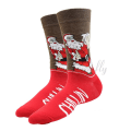Miniatyrbilde 1 av 11: Julesokker PEONFLY Nye Fargerike Bomullsokker Glade Herre Crew Sokker Harajuku Hip Hop Morsomme Tegneserie Julenissen Kjeks 21 EUR38-46