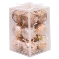 Miniatyrbilde 4 av 11: 12 stk. 9 Valgfrie Farger Juledekorasjon Juletre Hengende Dekor Rekvisitter Rose Gold 4cm