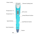 Miniatyrbillede 2 af 8: 3D Pen Udskrivning Tegne Blyant Legetøj OLED Display Kunst Håndværk Print PLA/ABS Filamenter 3D Tegne Printer Til Børn/Voksne Kreativ Maling 10 color 50M PLA