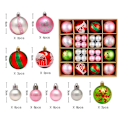 Miniatyrbild 11 av 11: Julgranskulor 42/44 st 6 cm Stora Julkulor Flerfärgade Kuldekorationer Julgransprydnader Set för Hemfest 42pcs C As picture