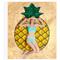 Pikkukuva 1 / 11: Rantapyyhe Donitsi Pyöreä Piknik-matto Muodikas Pizza Hampurilainen Hedelmä 150*150cm Mikrokuitu Seinävaate Kylpypyyhe Pineapple