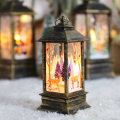 Miniatyrbilde 9 av 11: Jul Stormlykt Lysestake Lampe Liten Nattlampe Gammel Snømann Dekor Liten Nattlampe Skrivebordsdekorasjon Small white deer