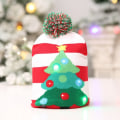 Miniatyrbillede 5 af 11: LED Julehue Sweater Strikket Hue Julelys Strikket Hue Julegave til Børn Julepynt I
