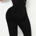 Pikkukuva 7 / 11: Joogasetti Fitness Urheilupuvut Kuntosalivaatteet Topit ja Leggingsit Naisille Black set M