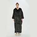 Miniatyrbillede 10 af 11: Hætte Lazy Blanket Pullover Dobbeltlags Blanket Sweater til Kvinder Kuldebeskyttelse i Efterår og Vinter Termisk Pyjamas Leopard print-Long