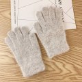 Miniatyrbilde 10 av 11: Hansker dame vinter søte plysj varme ridehansker damehansker damehansker dame vinterhansker vinterhansker dame White One Size