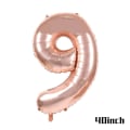Miniatyrbilde 1 av 11: Rose Gull Party Engangsservise Tallerken Nummer Ballong Jente Bursdagsfest Bryllupsdekor Voksen Feiring Baby Shower Dekor 9