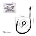 Miniatyrbilde 1 av 11: Fishhook 50 stk / 20 stk / Eske Sirkel Karp Øye Fiskekrok Størrelse 2-22# Ringøye Japan Fiskekroker Fiskekroker Enkel Jigg Fiskekrok Utstyr Size 4 - 50pc