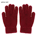 Miniatyrbillede 1 af 11: 1 par Vinter Elastisk Uld Cashmere Cykelkørehandsker Fuld Finger Handsker Votter Kvinder Mænd Mode Udendørs Skihandsker wine red One Size