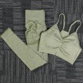 Miniatyrbilde 11 av 11: Yoga Sett Treningsdrakter Sportsklær Gymklær Topper Og Leggings For Kvinner Bra NEW grey set S