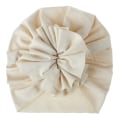 Miniatyrbillede 7 af 11: Ny Babyhue Børns Plisserede Blomster Babyers Strikkede Bomuldshue 18 Farver #17 caramel color