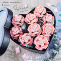 Miniatyrbillede 2 af 11: Pink Rose MOC Byggeklodser Legetøj Valentinsdag DIY Klodssæt Gave Til Par Kærlighedserklæring Blomstersprog Første Kærlighed Red A 1Pcs