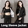 Miniatyrbild 6 av 10: Yoga Set Sport Sweatshirt Träning Viktminskning Slim Svettning Short Sleeve Shirt 2XL