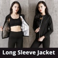 Miniatyrbilde 6 av 10: Yoga Sett Sport Sweatshirt Trening Vekttap Slank Svetting Short Sleeve Shirt 3XL