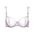 Miniatyrbillede 6 af 7: Underwear Varsbaby Sexet Uforet Balconette Demi-Cup Bøjle Blonde BH Blue 32D