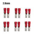 Miniatyrbild 7 av 11: 100/50 st 2,8 mm 4,8 mm 6,3 mm Isolerad Tätnings Spade Kabelsko Hona Krympterminaler Elektrisk Krympterminal Set 4.8mm Red 100PCS