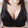 Miniatyrbilde 2 av 4: Dame Ensfarget Push Up Myk BH Frontspenne Sømløst Sexy Undertøy Red 44/100
