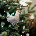 Miniatyrbillede 4 af 8: 1 stk. LED Kyllingeskilt Julepynt Hængevedhæng Kugle Indendørs Nytår Juletræsindretning Hjem Juledekoration C