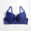 Miniatyrbild 3 av 6: Enfärgad Dam Stor Storlek BH 38D 40D 42D 44D 46D 48D Femme Plus Size Underkläder Bygel Formpressad BH Red 100D
