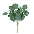 Miniatyrbillede 3 af 5: 5 stk. Kunstige Planter Grønne Eukalyptusblade DIY Brudebuket Falske Blomster Til Hjemmehavefest Bryllupsblomsterdekorationer C