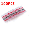 Miniatyrbillede 1 af 11: 200/100/50 stk. vandtætte loddetætnings varmekrympende samlemuffer Lug Terminaler Elektrisk ledning Bil isoleret terminal As photo red 100pcs
