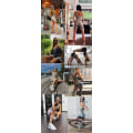 Pikkukuva 4 / 11: Joogaliivit ja shortsit, 2-osainen setti, treenivaatteet, spandex, naisille Black shorts S
