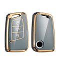 Miniatyrbillede 7 af 8: Nyt TPU Bilnøgle Etui Cover Taske Til Passat B8 Magotan Til Skoda Superb A7 Kodiaq Seat Skal Fob White
