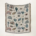 Miniatyrbild 1 av 11: Sofffilt Tapestry Bohemisk Filt Fritidsfilt Överkast Filt Tofsfilt Soffhandduk Trådfilt Sofföverdrag Filt XT07-3 130x150