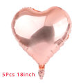 Miniatyrbilde 1 av 11: Rose Gull Party Engangsservise Tallerken Nummer Ballong Jente Bursdagsfest Bryllupsdekor Voksen Feiring Baby Shower Dekor 5pcs4