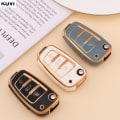 Miniatyrbild 2 av 8: Fashion TPU Bil Flip Nyckel Fodral Skal För A1 A3 8P 8L A4 A5 B6 B7 A6 A7 C5 C6 4F Q3 Q5 Q7 Q8 TT S3 S4 S6 RS Tillbehör Black