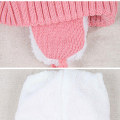 Miniatyrbild 4 av 9: Unisex Barn Tecknad Björn Randiga Mössor och Halsduk Baby Mössa Set Flicka Pojke Mössa Halsduk Set Barn Vinter Öronmuffar Mössa Halsduk Varmt Set Red Hat Girth 46-50cm