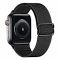 Miniatyrbilde 7 av 11: Nylonstropp for Apple Watch-reim 44 mm 40 mm 41 mm 45 mm Justerbar elastisk solo loop-beltearmbånd Apple Watch Series 7 6 se 5 4 3 midnight blue1 38mm - 40mm - 41mm