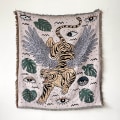 Miniatyrbild 1 av 11: Sofffilt Tapestry Bohemisk Filt Fritidsfilt Överdrag Filt Tofsfilt Soffhandduk Trådfilt Sofföverdrag Filt XT07-7 130x150