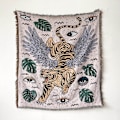 Miniatyrbild 9 av 11: Sofffilt Tapestry Bohemisk Filt Fritidsfilt Överdrag Filt Tofsfilt Soffhandduk Trådfilt Sofföverdrag Filt XT07-5 130x150