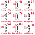 Miniatyrbillede 3 af 5: Fiskekrog Fiske Tønde Leje Rullende Hvirvel Solid Ring LB Lokkemad Konnektor 14 Størrelse Fiskegrej Tilbehør Fiskeværktøj 50-100 stk/æske 50pcs size14  6mm  3kg