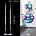 Miniatyrbillede 11 af 11: 7/11/19 Rør Ballonholder Balloner Stativ Søjle Konfetti Ballon Børnefødselsdag Baby Shower Bryllupsdekoration Forsyninger 2set 7tube stand