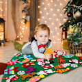 Miniatyrbillede 4 af 11: DIY Filt Juletræ Glædelig Jul Dekoration til Hjemmet Navidad Nytårsgaver 2023 Julepynt Julemand Juletræ 3