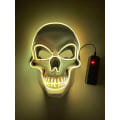 Miniatyrbilde 5 av 7: Neon Maske LED Lysende Partymasker The Purge Valgår Flott Morsom Maske Festival Cosplay Kostymeutstyr Glødende Mørkt Skjelett Normal Green