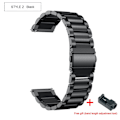 Miniatyrbilde 7 av 11: Håndleddsreim for HUAWEI WATCH GT 2 Pro gt2pro Metall rustfritt stål Reim Armbånd For HUAWEI gt2 pro Klokkereim Tilbehør Silver black 20mm