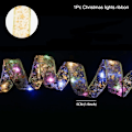 Miniatyrbild 7 av 10: Julband Ljusslinga God Jul Dekorationer För Hemmet 2023 Julgransprydnad Xmas Navidad Gåvor Nyår 2024 Gold warm light 1M 10LED