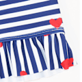 Miniatyrbillede 3 af 4: Badedragt Børns Delt Pigers Koreansk-Stribet Hurtigtørrende Søde Pigers Højtaljede Bikini Badetøj Stripes 12