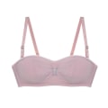 Miniatyrbillede 4 af 4: Sexede trådløse BH'er til kvinder, blød sømløs brystholder, half cup push up lingeri, multi way usynlig BH Black 38A
