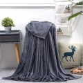 Miniatyrbild 1 av 11: Mjuka Varma Korall Fleece Filtar för Sängar Faux Fur Mink Pläd Enfärgad Sofföverdrag Överkast Vinter Plädar Dark Gray 200x230cm(78x90inch)