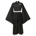 Miniatyrbild 5 av 5: Demon Slayer Kimetsu No Yaiba Cosplay Kostymer Tokitou Muichirou Svart Kjol Vuxen Barn Halloween Kostym Peruk Dräkt style1 One Size