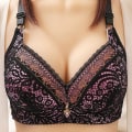 Miniatyrbilde 4 av 4: Dame-BH uten spiler Push Up Komfort Undertøy Dame BH Stor Størrelse Bralette Blonde Sexy Pluss Størrelse BH Beige 38B