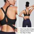 Pikkukuva 2 / 5: Jooga Rintaliivit Crop Urheilutoppi Säädettävä Vyö Vetoketjulliset Jooga Juoksuliivit Push Up Liivi White 3XL