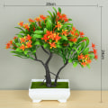 Miniatyrbilde 3 av 11: Kunstige planter i potte Grønn Bonsai Lite tre Gressplanter Potte Ornament Falske blomster for hjem hage dekorasjon Bryllupsfest G
