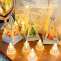Miniatyrbilde 5 av 9: 2023 Jule Serie Atmosfære Liten Nattlampe Juledekorasjon Liten Isfjell Atmosfærelys Liten Nattlampe Santa Claus (with no.7 battery)